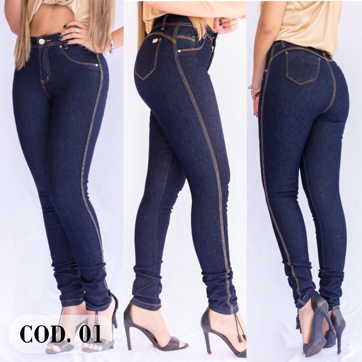 calça jeans preta feminina cintura alta mercado livre