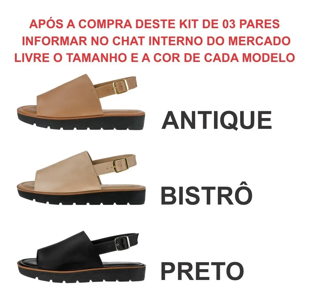 sandalia flatform mercado livre