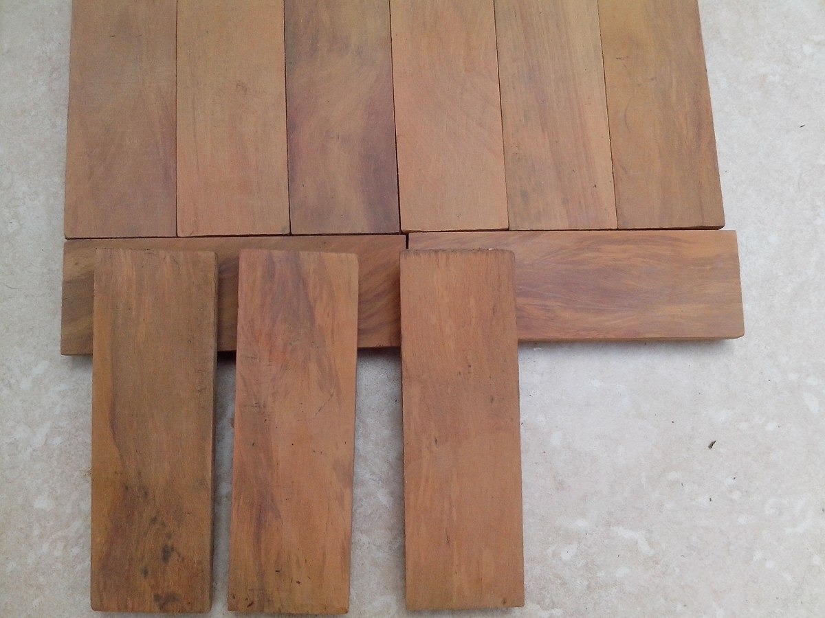 Kit 30 Parquet  Taco  De Madeira Peroba Rosa 16 5cm X 5 