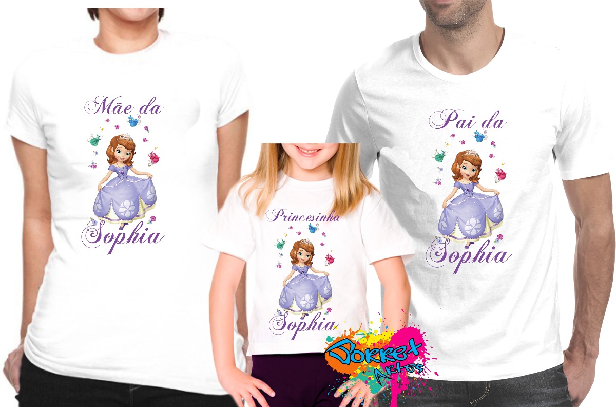 camisa princesa sofia personalizada