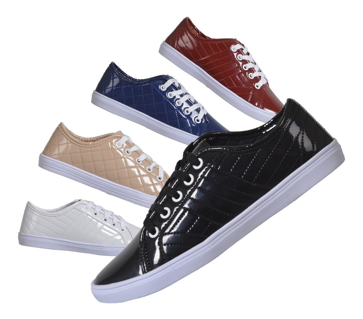 Kit 4 Pares Tênis Sapatenis Casual Feminino Metalasse Moda! - R$ 143,90 em Mercado Livre