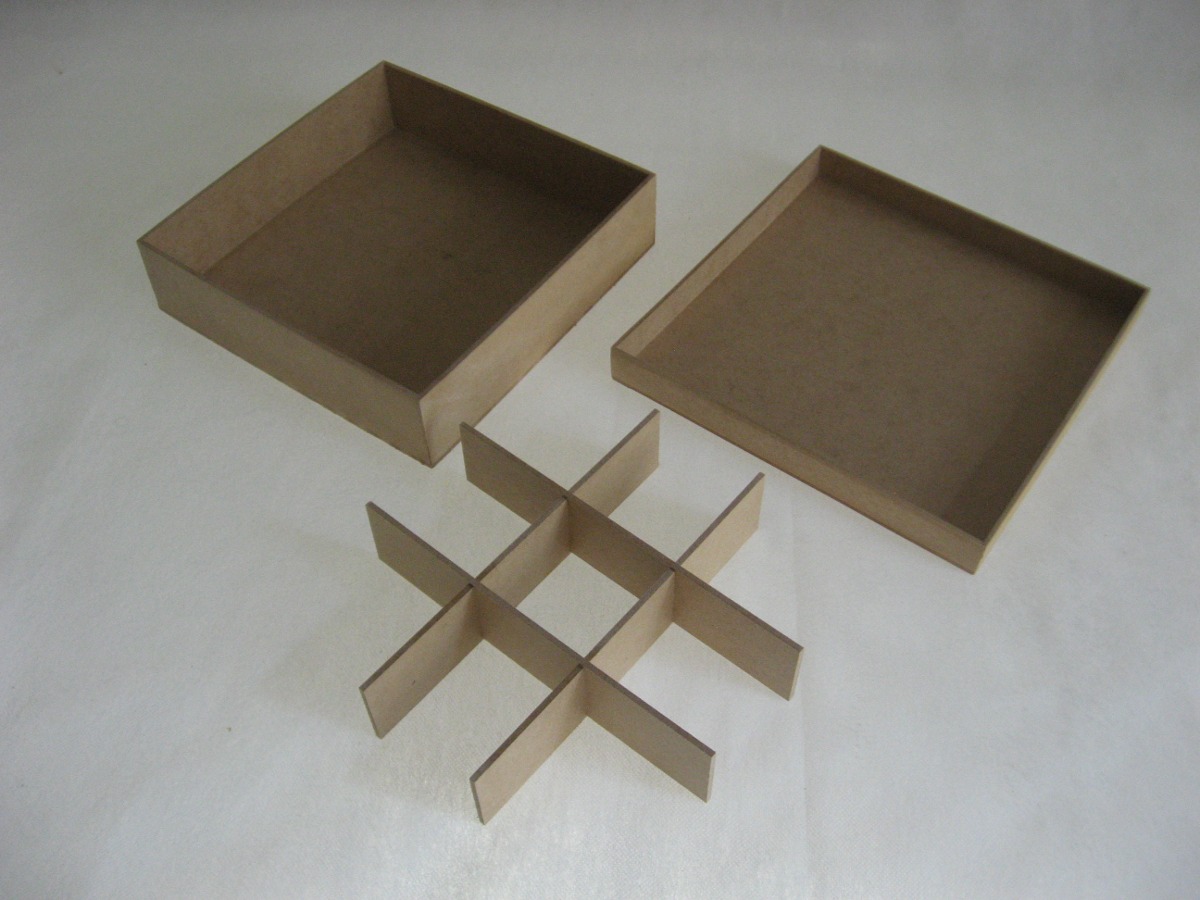 Kit 40 Caixas 20x20x5 Mdf Cru Com 9 Divisórias Atacado R$ 219,90 em Mercado Livre Armario Para Cozinha De Parede ~ Kit 40 Caixas 20x20x5 Mdf Cru Com 9 Divisórias Atacado R$ 219,90 em Mercado Livre