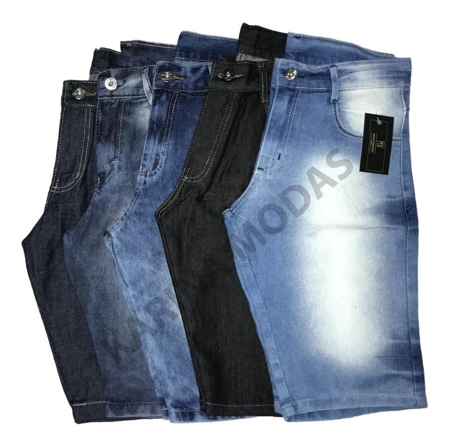 shorts jeans masculino mercado livre