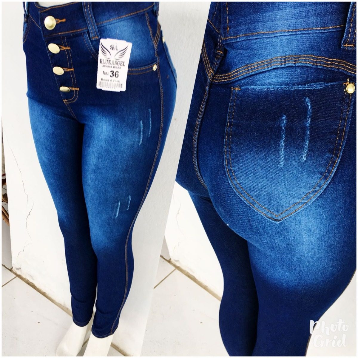 mercado livre calça jeans feminina cintura alta