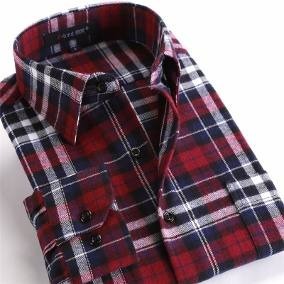 camisa social flanelada