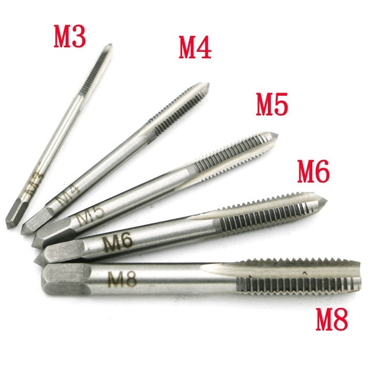 Medidas De Machuelos Milimetricos Kit 5 Machuelo Hss 3mm 4mm 5mm 6mm 8mm - $ 95.00 en Mercado Libre