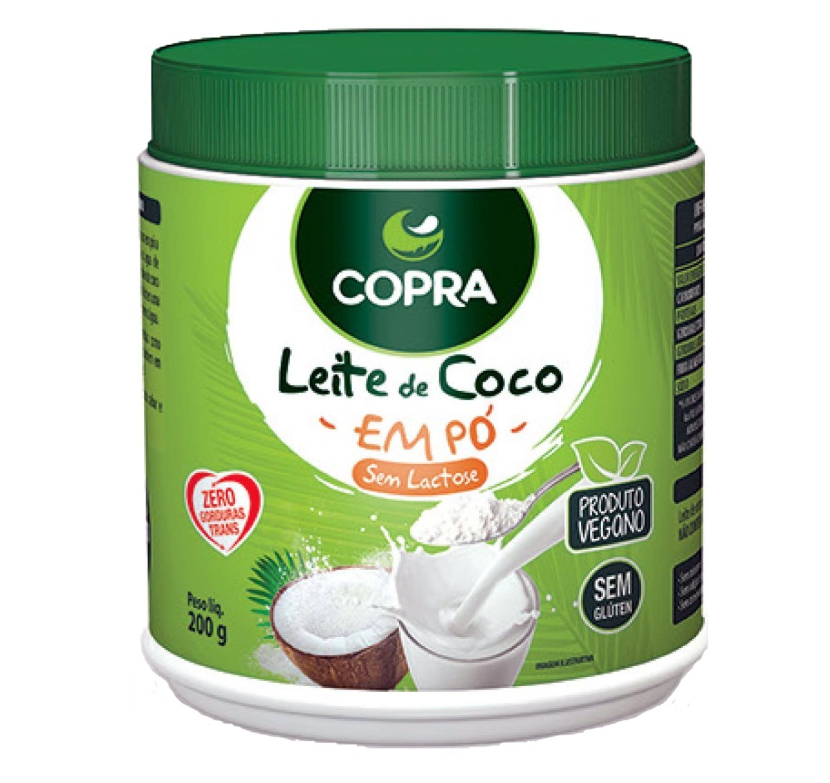 Kit 5 Potes Leite De Coco Em Pó 200g - Copra - R$ 119,00 em Mercado Livre