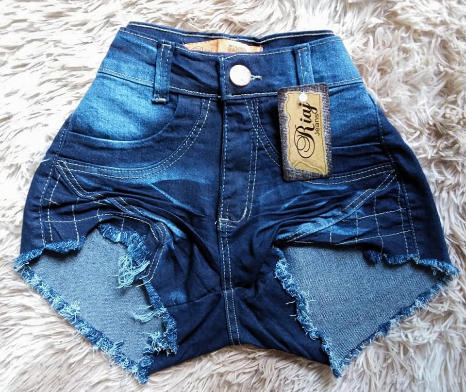 mercado livre short jeans cintura alta