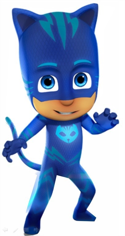 Kit 7 Pçs Display De Chão E Mesa Pj Masks Menino Gato - R$ 69,90 em