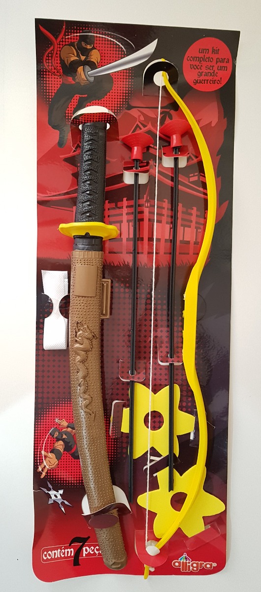 espada brinquedo flecha arco