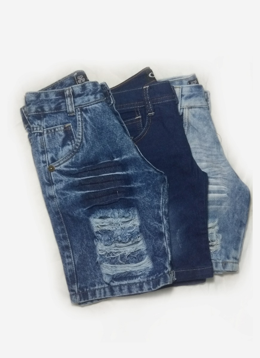 mercado livre bermuda jeans infantil masculina