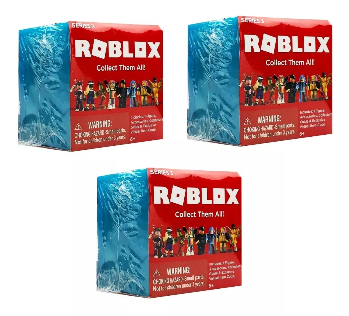 Bqd Brinquedos Kit C 3 Caixas Misteriosas Roblox Series 3 7 Cm Blind Bag R 119 99 - caja misteriosa roblox series 3