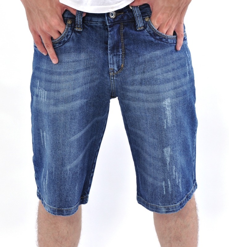 bermuda jeans masculina com lycra