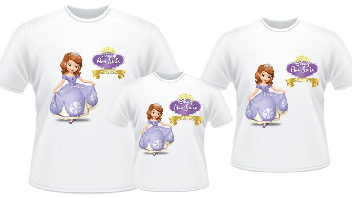 camisa princesa sofia personalizada