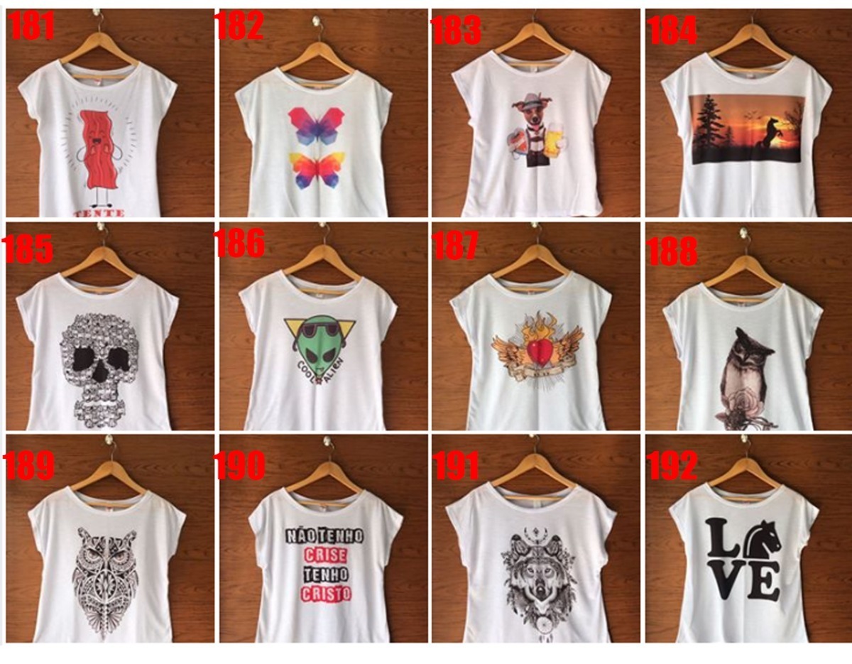 camisetas femininas atacado