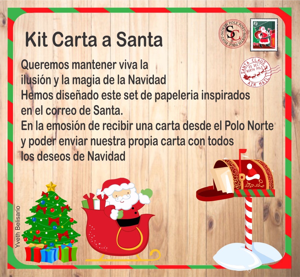 Kit Carta A Santa Imprimible Sorprende A Tu Pequeño 