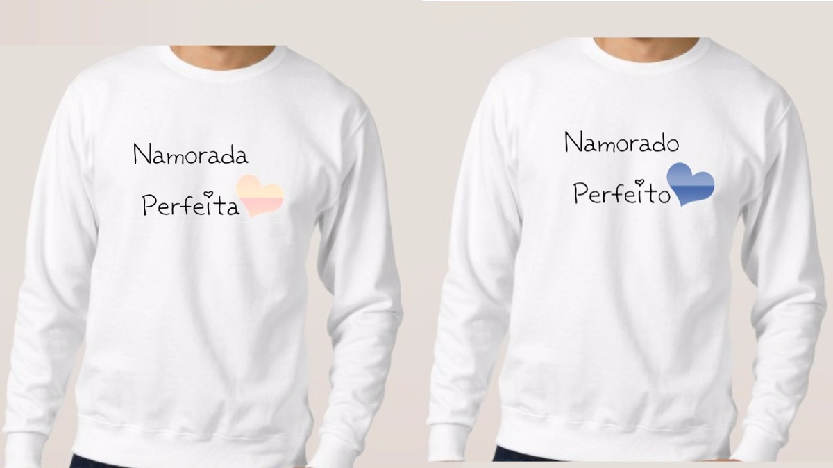 Kit Casal 2 Moletom Dia Dos Namorados Namorado Perfeito Amor - R$ 110,00 em Mercado Livre