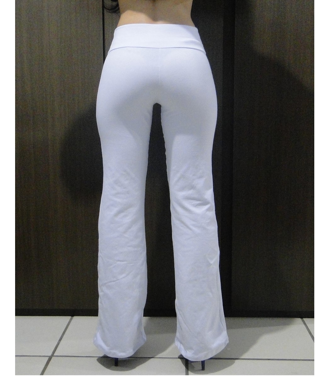 calça flare de cotton