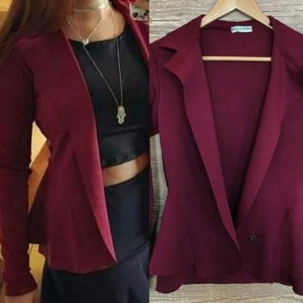Kit Com 5 Blazer Neoprene Feminino, Moda Outono Inverno. - R$ 161,37 em Mercado Livre