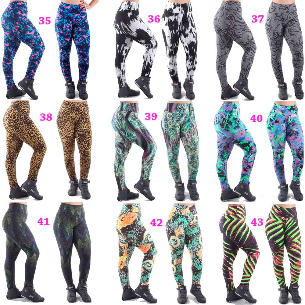 calças legging estampadas