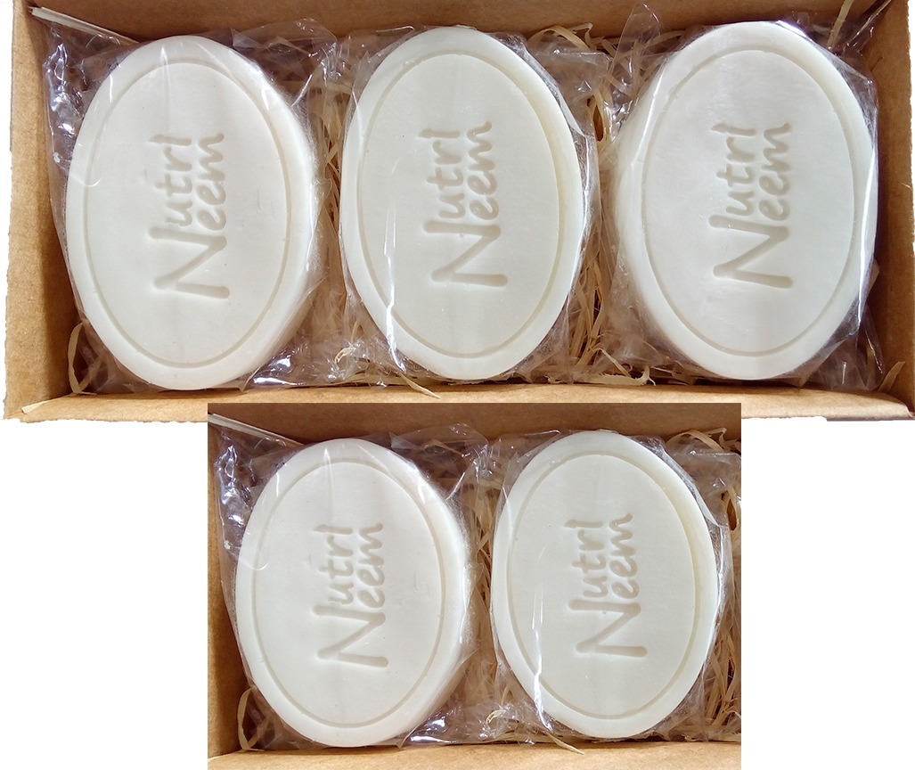 kit com 5 sabonetes c Óleo de neem nim 80 gr r 55 00 em
