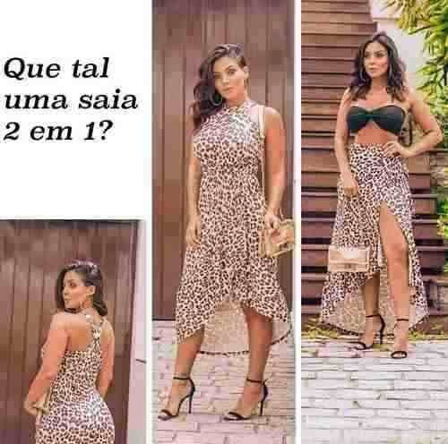 saia envelope transforma em vestido