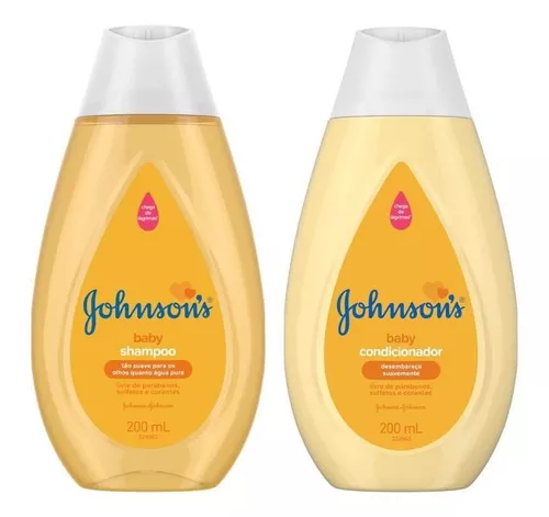 kit condicionador  + shampoo johnsons baby regular 200ml
