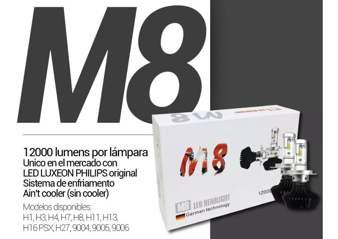 Kit Cree Led M8 Led Philips 24000 Lumenes H13711169006