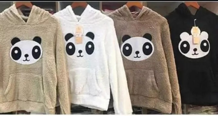 blusa de frio de panda