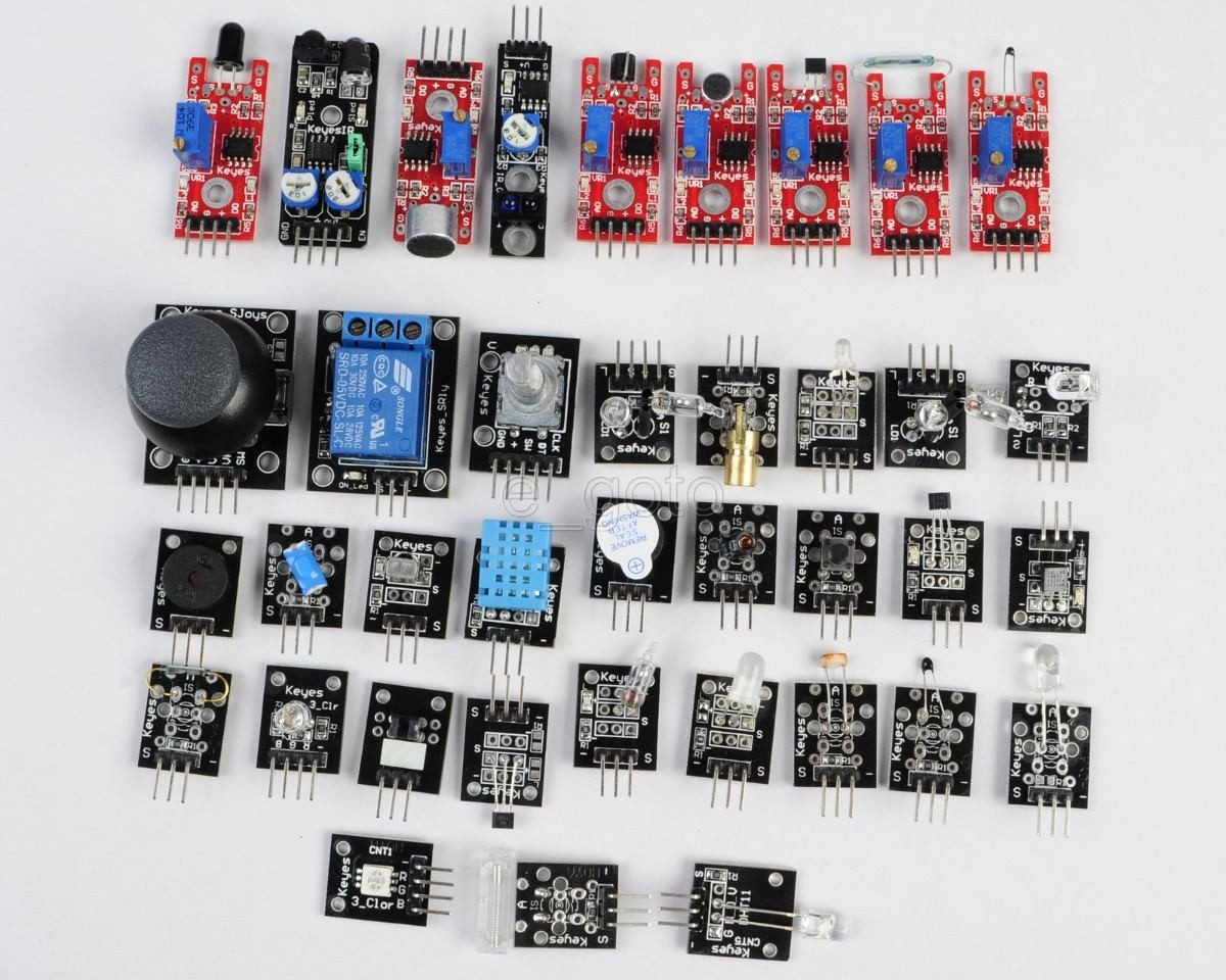 Kit de 37 sensores para arduino o raspberry pi con estuche 615 00
