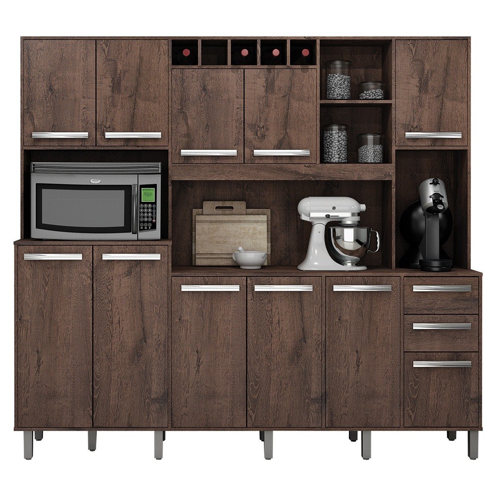 Kit De Cozinha Grande Completa Com Balc O Castanho R 769 00 Em Kit De Cozinha Grande Completa Com Balc O Castanho R 769 00 Em