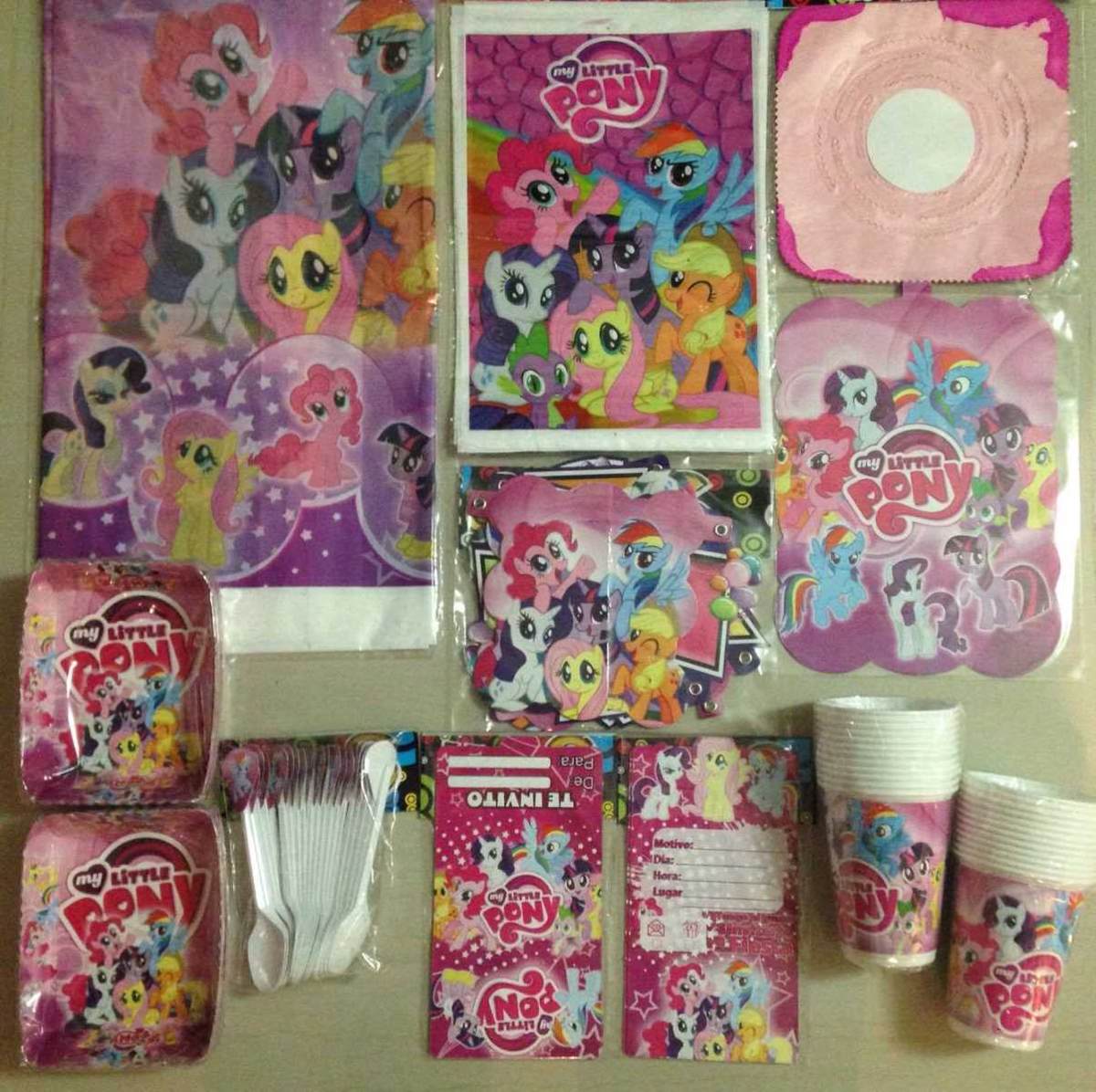 Kit Decoracion Fiesta Infantil My Little Pony - $ 35.000 