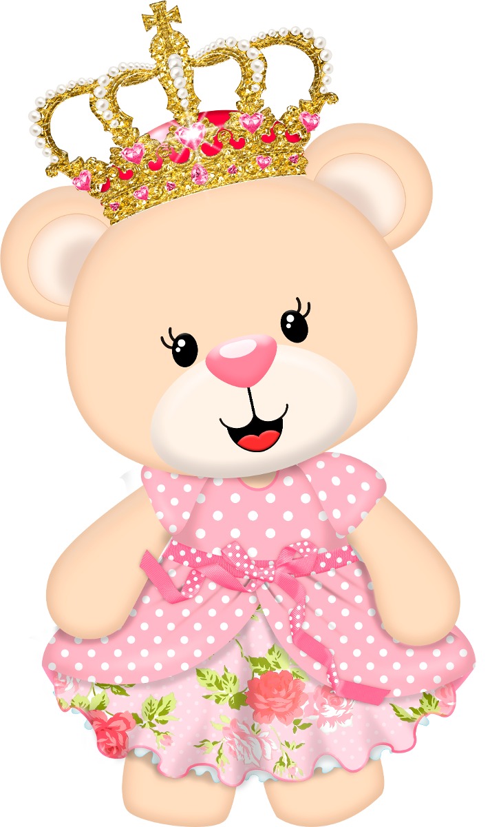 kit displays 8 peças ursinha princesa mdf envio 48hs r 120 00 em