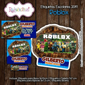 Kit Imprimible Etiqueta Escolar Roblox Envio Inmediato - roblox game that is like the forest