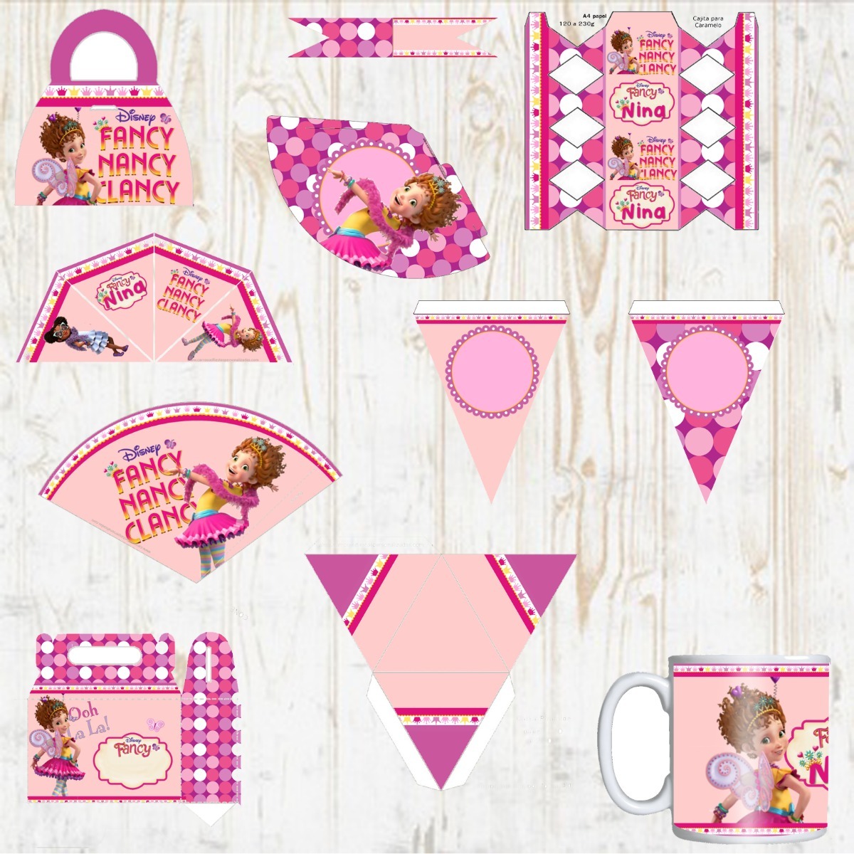Kit Imprimible Fancy Nancy Clancy C Photo Booth Kit Imprimible Fancy Nancy Clancy C Photo Booth