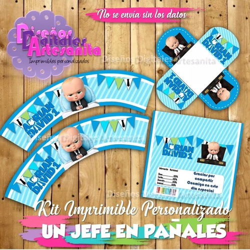 Kit Imprimible Jefe En Pañales, Baby Boss, Bebe Jefazo Pdf 