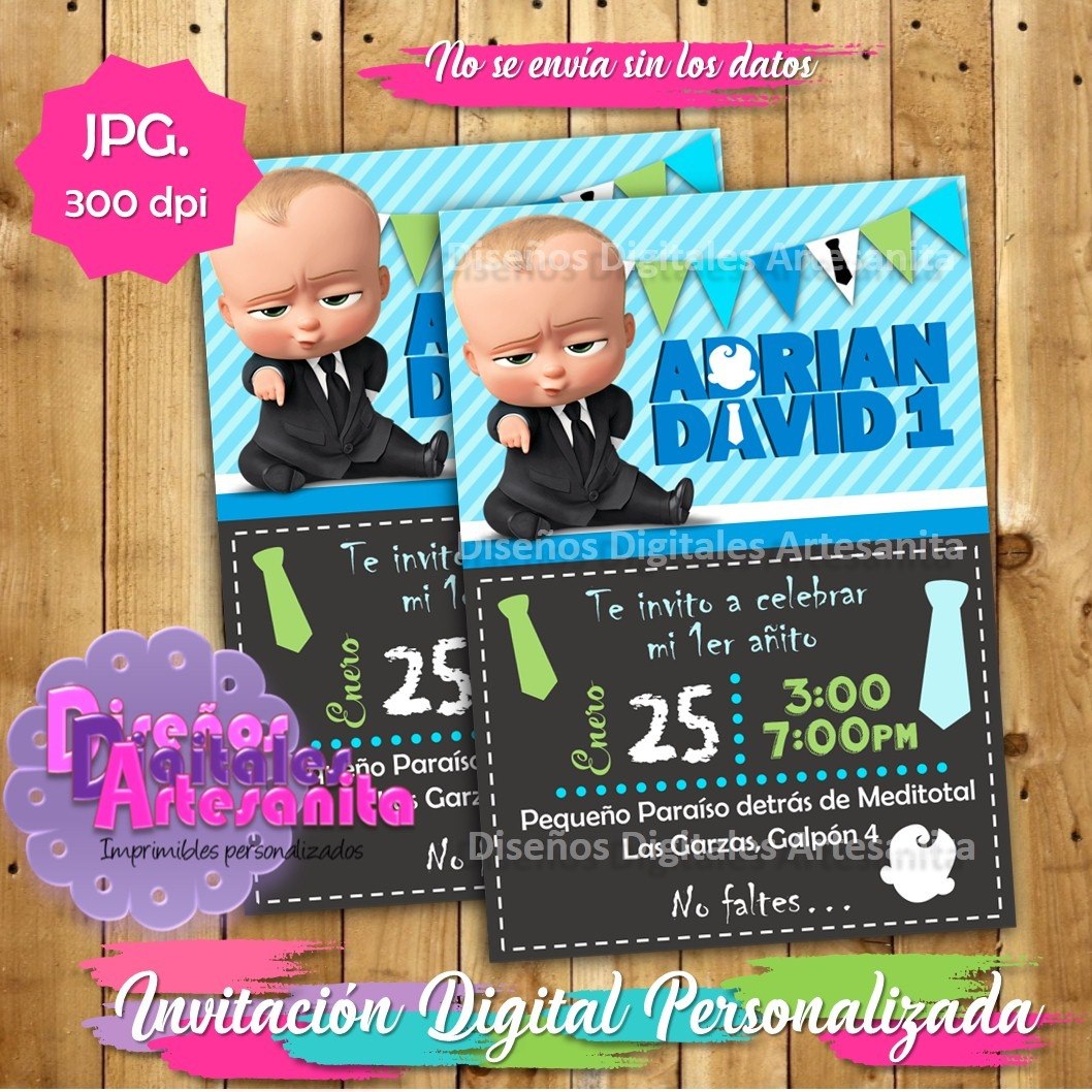 Kit Imprimible Jefe En Pañales, Baby Boss, Bebe Jefazo Pdf 