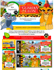 La Y Kit Tarjetas Del Mas Guardia Diseña Imprimible Leon nNwm80