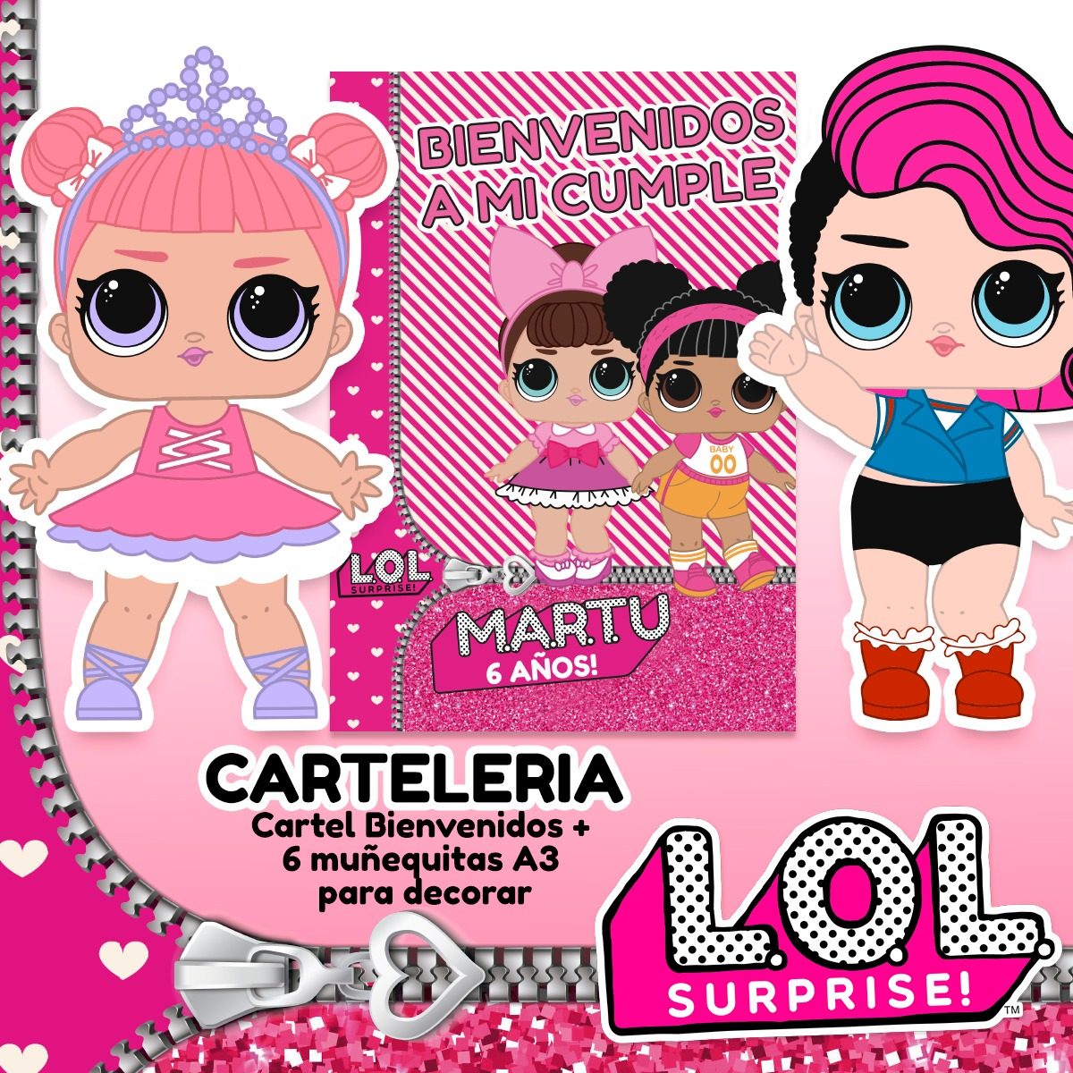 Kit Imprimible Lol Surprise Candy Bar Cumpleaños Kit Imprimible Lol Surprise Candy Bar Cumpleaños