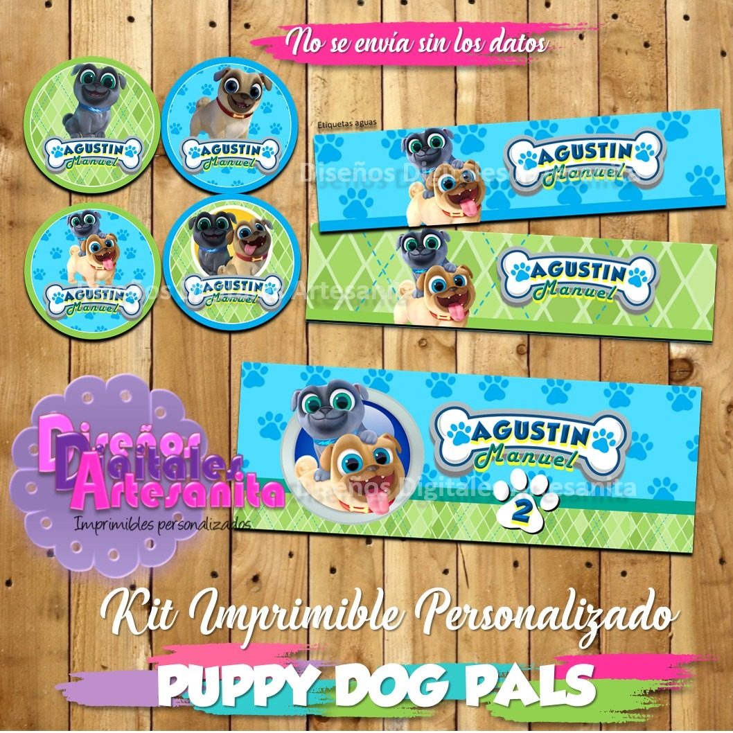 Kit Imprimible Puppy Dog Pals Personalizado - Bs. 3.500,00 