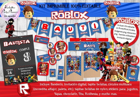 Kit Imprimible Roblox 100 Editable - bendito roblox