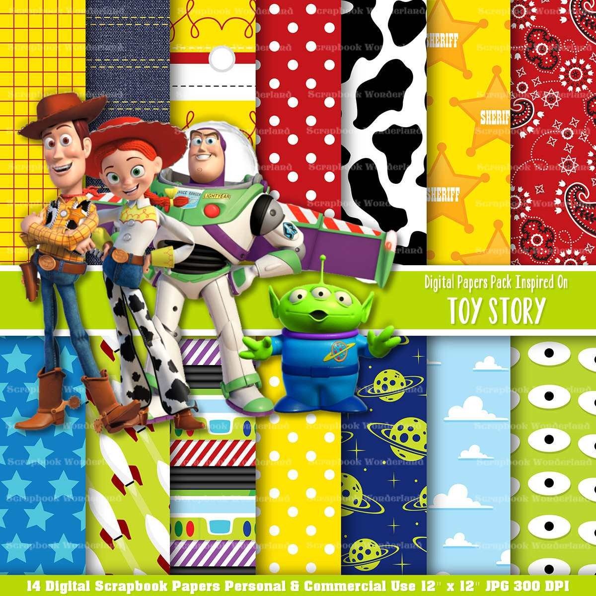 Kit Imprimible Toy Story Pack Fondos + Obsequio Cliparts Kit Imprimible Toy Story Pack Fondos + Obsequio Cliparts