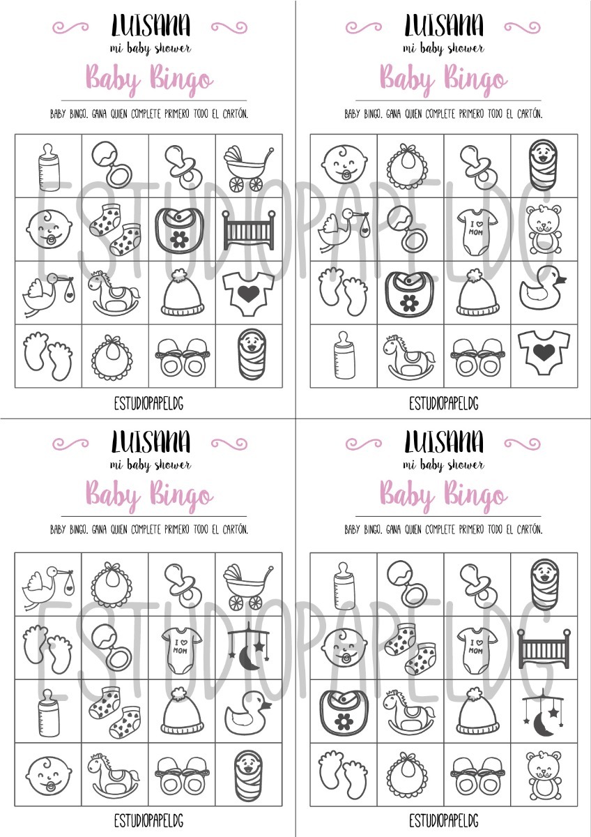 Kit Juegos Para Baby Shower Digital Para Imprimir 75 00 En