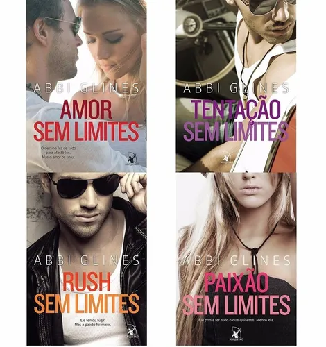 kit livros paixão ,rush,amor e tentação sem limites 4 vol