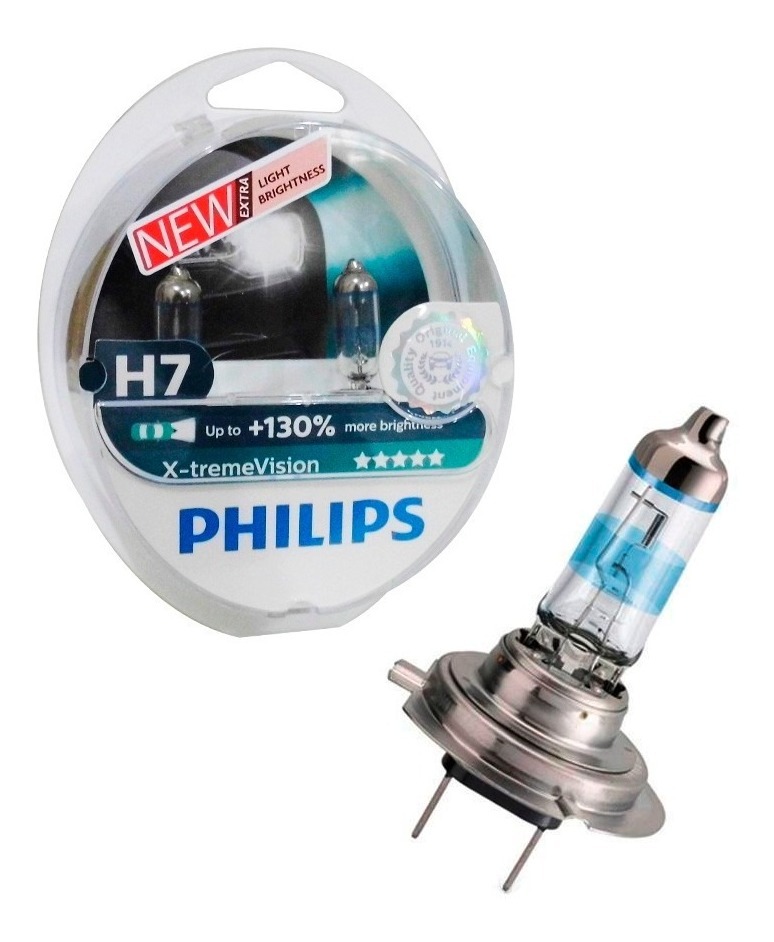 Kit Lâmpada Philips Xtreme Vision H7 3350k 55w 12v (par
