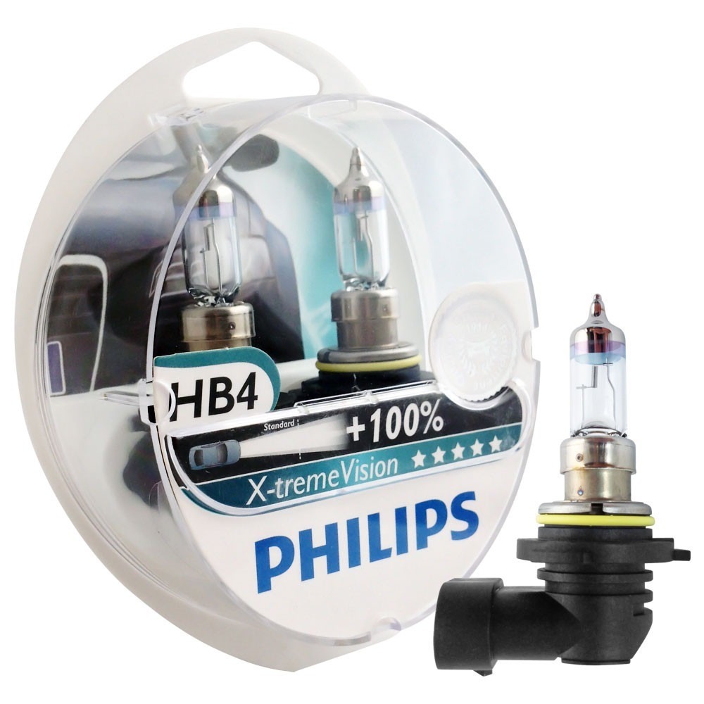 Kit Lâmpadas Philips Xtreme Vision H7 + H1 + Hb4 Farol