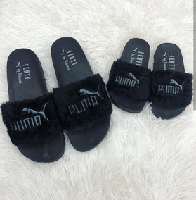 chinelo da puma peludo