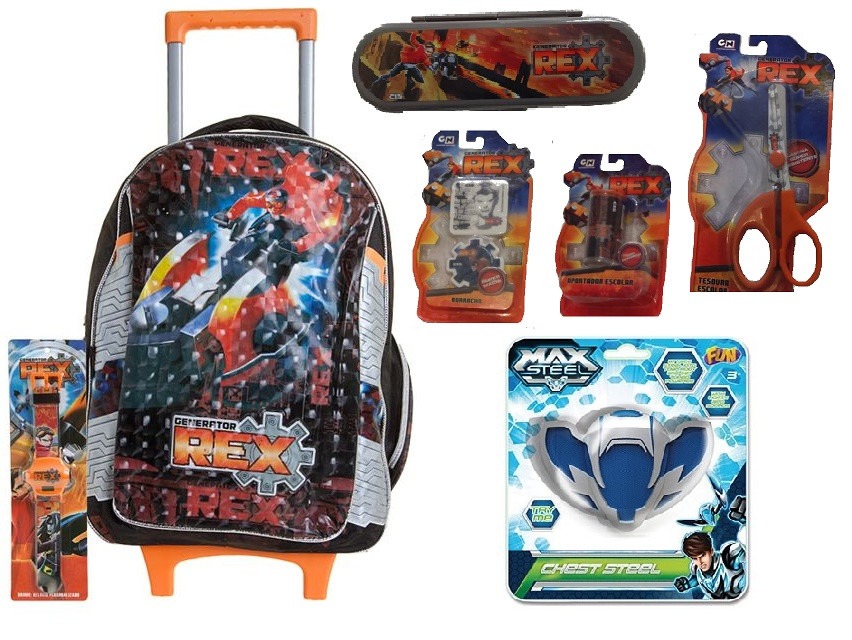 kit mochila generator cartoon network goo turbo max steel r