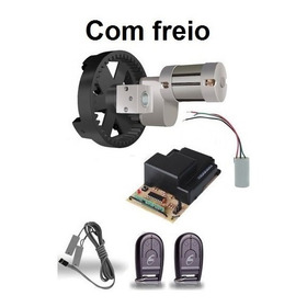 Kit Motor Porta De Enrolar Automática 10 Mts² Com Freio