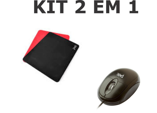 Kit Mouse Opt Usb 800dpi E Base Mousepad Distribuição Revend - R$ 9,55